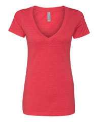 Women’s CVC Deep V-Neck T-Shirt