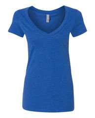 Women’s CVC Deep V-Neck T-Shirt