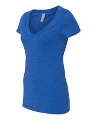 Women’s CVC Deep V-Neck T-Shirt