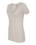 Women’s CVC Deep V-Neck T-Shirt