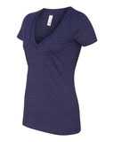 Women’s CVC Deep V-Neck T-Shirt