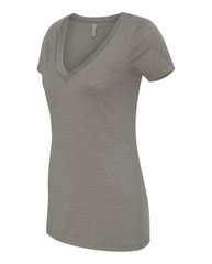 Women’s CVC Deep V-Neck T-Shirt