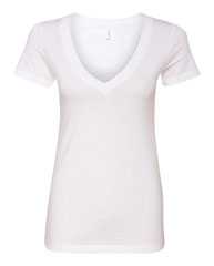 Women’s CVC Deep V-Neck T-Shirt