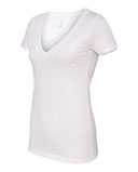 Women’s CVC Deep V-Neck T-Shirt