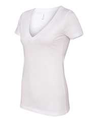 Women’s CVC Deep V-Neck T-Shirt
