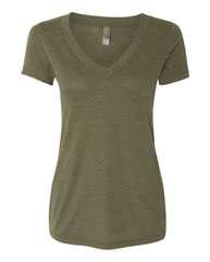 Women’s Triblend Deep V-Neck T-Shirt