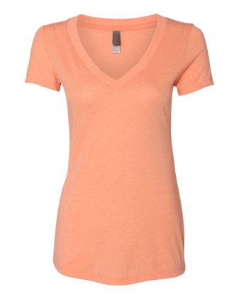 Next Level Women’s Triblend Deep V-Neck T-Shirt 6740