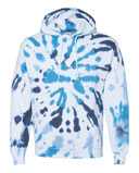 Blended Tie-Dyed Hooded Sweatshirt