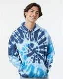 Blended Tie-Dyed Hooded Sweatshirt