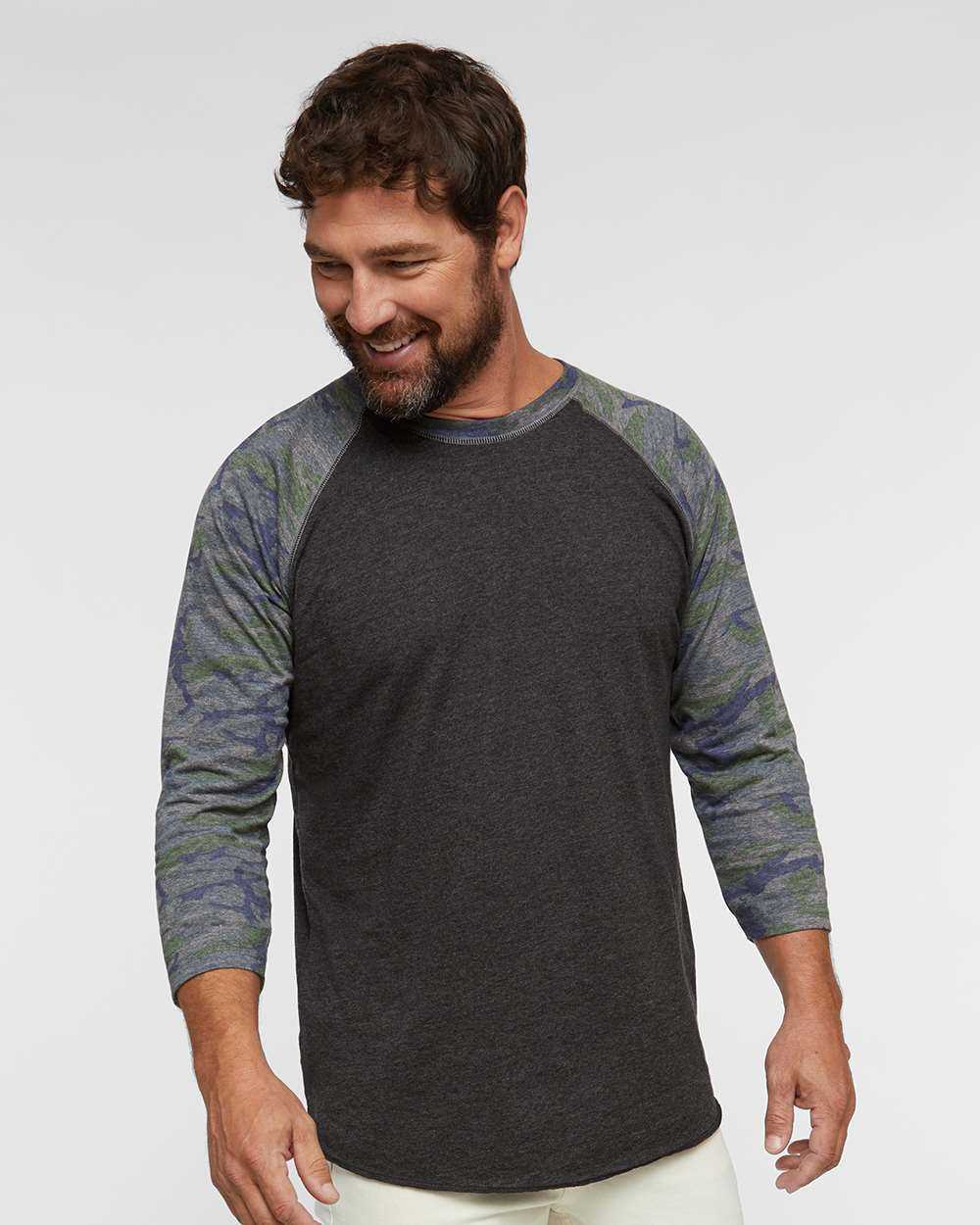LAT Baseball Fine Jersey Three-Quarter Sleeve Tee 6930
