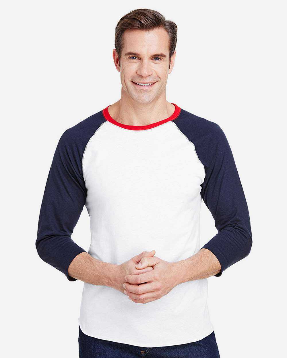LAT Baseball Fine Jersey Three-Quarter Sleeve Tee 6930