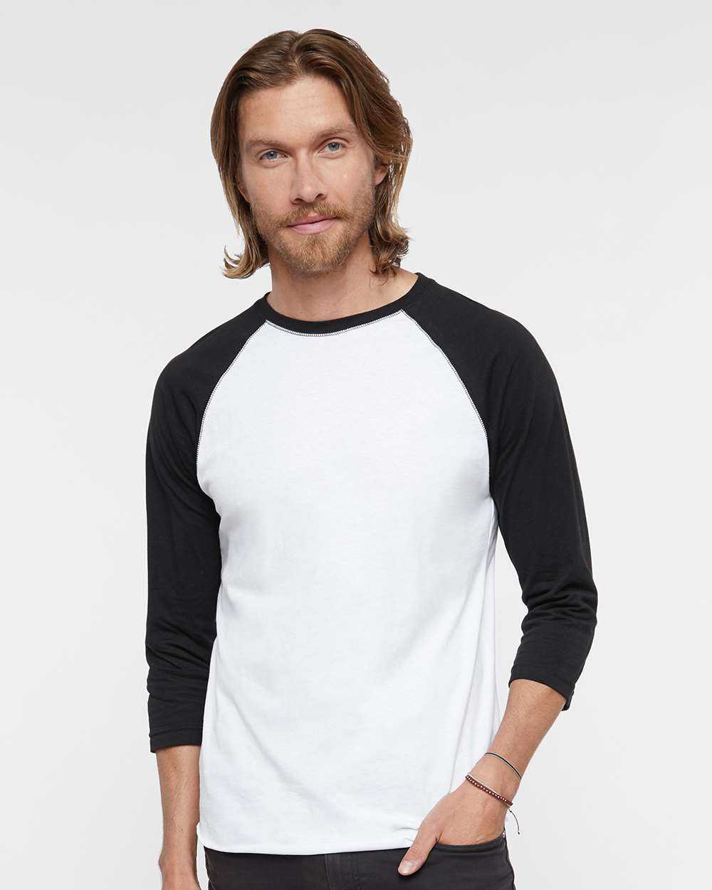 LAT Baseball Fine Jersey Three-Quarter Sleeve Tee 6930