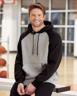 Dri Power® Colorblock Raglan Hooded Sweatshirt Dri Power® Colorblock Raglan Hooded Sweatshirt