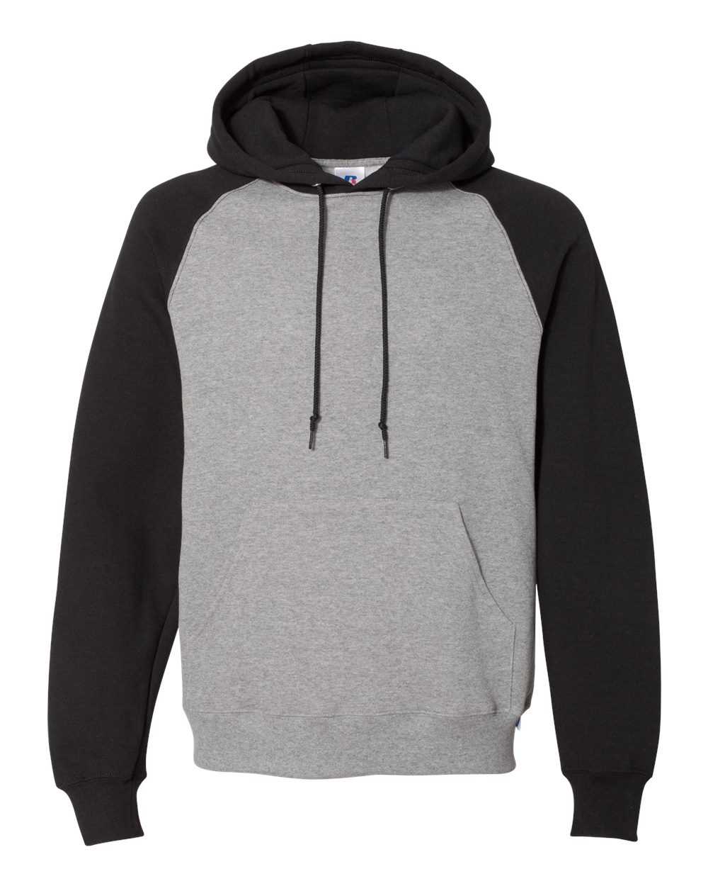 Russell Athletic Dri Power® Colorblock Raglan Hooded Sweatshirt 693HBM