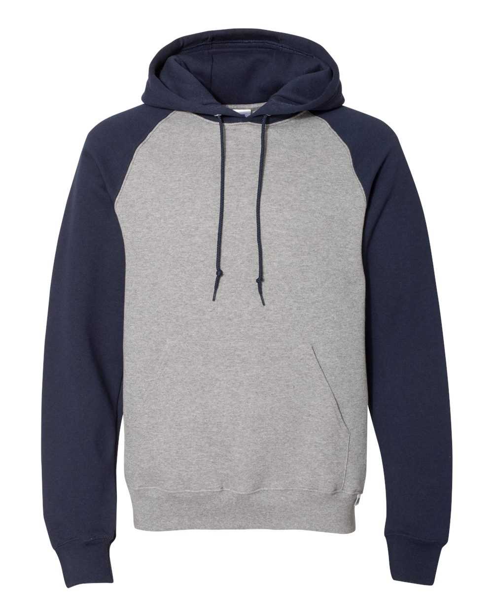 Russell Athletic Dri Power® Colorblock Raglan Hooded Sweatshirt 693HBM