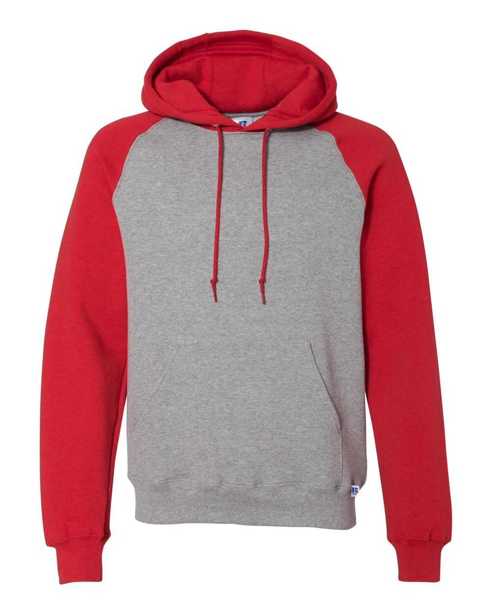Russell Athletic Dri Power® Colorblock Raglan Hooded Sweatshirt 693HBM