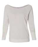 Women's Terry Raw Edge Three-Quarter Sleeve Raglan