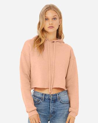 BELLA + CANVAS Women's Crop Fleece Hoodie 7502