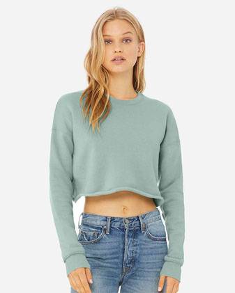 BELLA + CANVAS Women's Crop Crew Fleece 7503