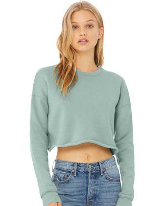BELLA + CANVAS Women's Crop Crew Fleece 7503