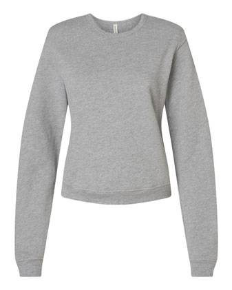 BELLA + CANVAS Women's Sponge Fleece Classic Crewneck Sweatshirt 7511