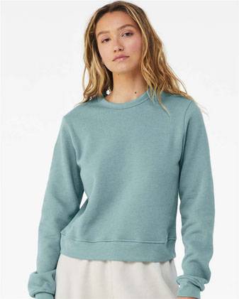BELLA + CANVAS Women's Sponge Fleece Classic Crewneck Sweatshirt 7511