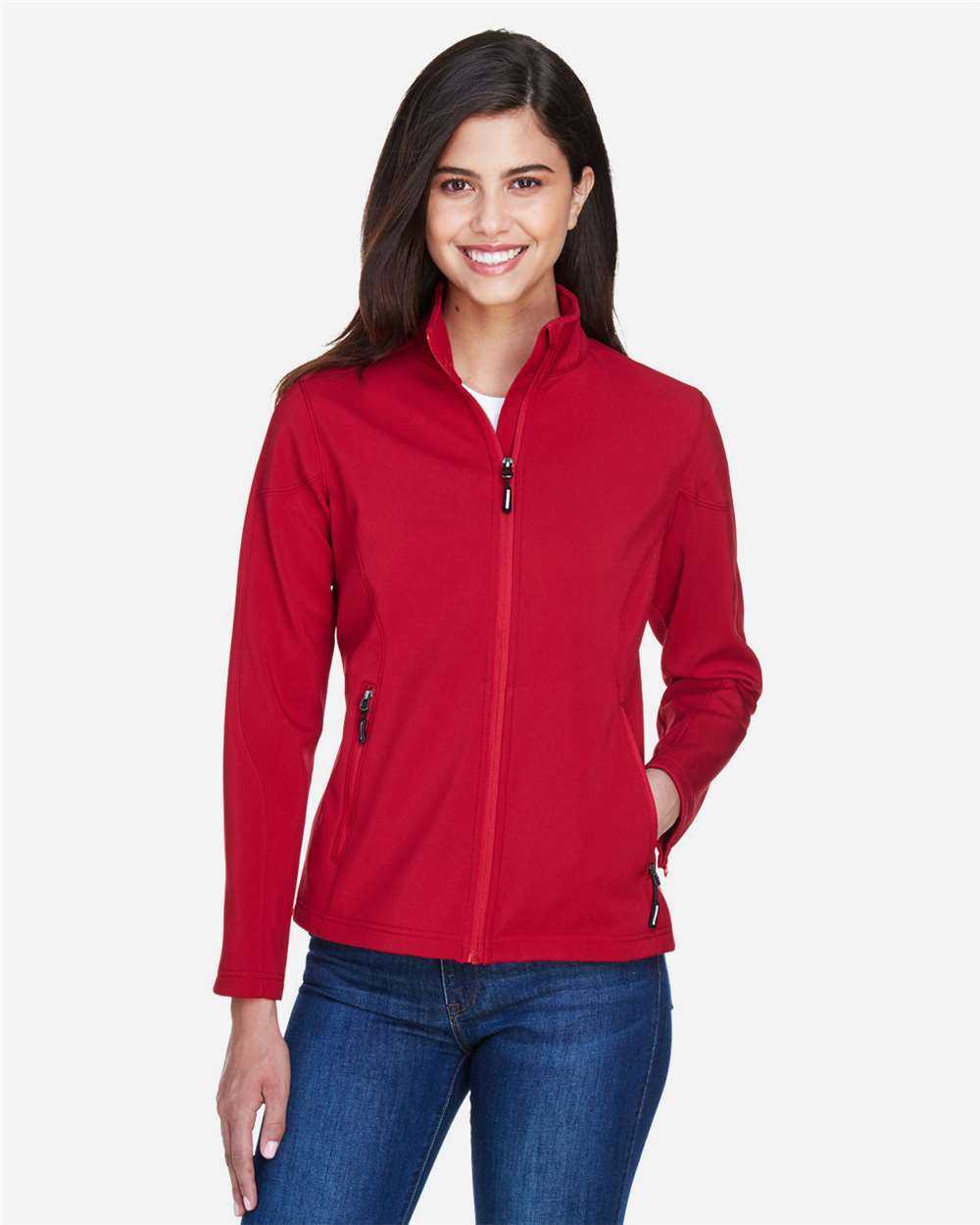 CORE365 Women's Cruise Two-Layer Fleece Bonded Soft Shell Jacket 78184