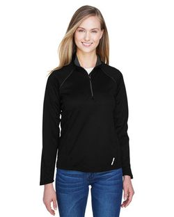 North End Women's Radar Quarter-Zip Pullover Performance Top 78187 North End Women's Radar Quarter-Zip Pullover Performance Top 78187