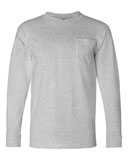 Bayside USA-Made Long Sleeve Pocket T-Shirt 8100