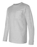 Bayside USA-Made Long Sleeve Pocket T-Shirt 8100