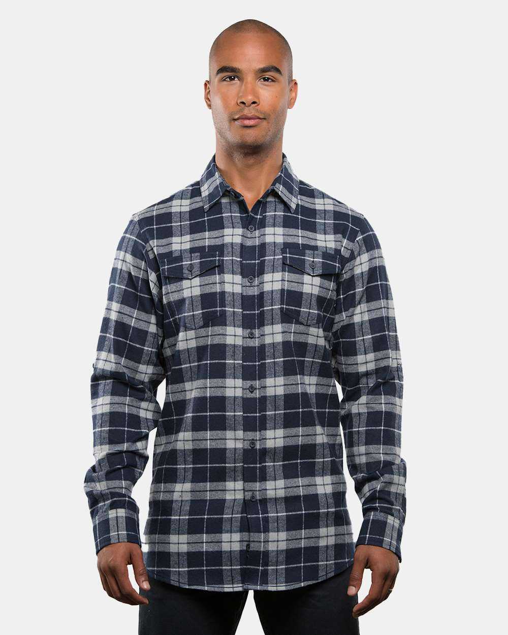 Burnside Yarn-Dyed Long Sleeve Flannel Shirt 8210