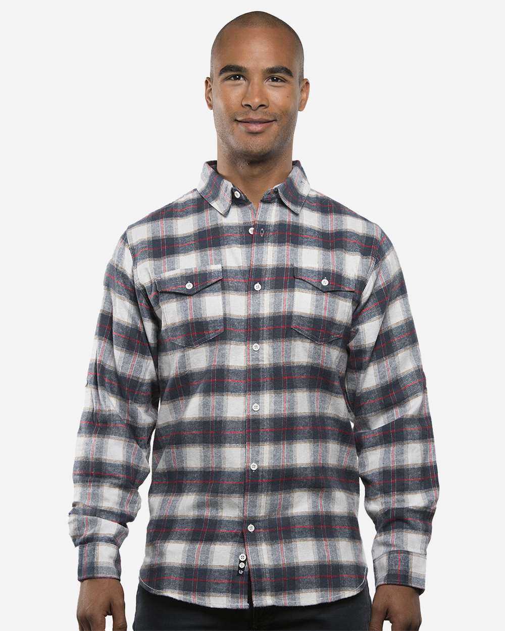 Burnside Yarn-Dyed Long Sleeve Flannel Shirt 8210