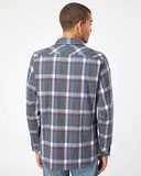 Open Pocket Long Sleeve Flannel Shirt