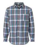 Open Pocket Long Sleeve Flannel Shirt