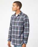 Open Pocket Long Sleeve Flannel Shirt