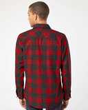 Snap Front Long Sleeve Plaid Flannel Shirt