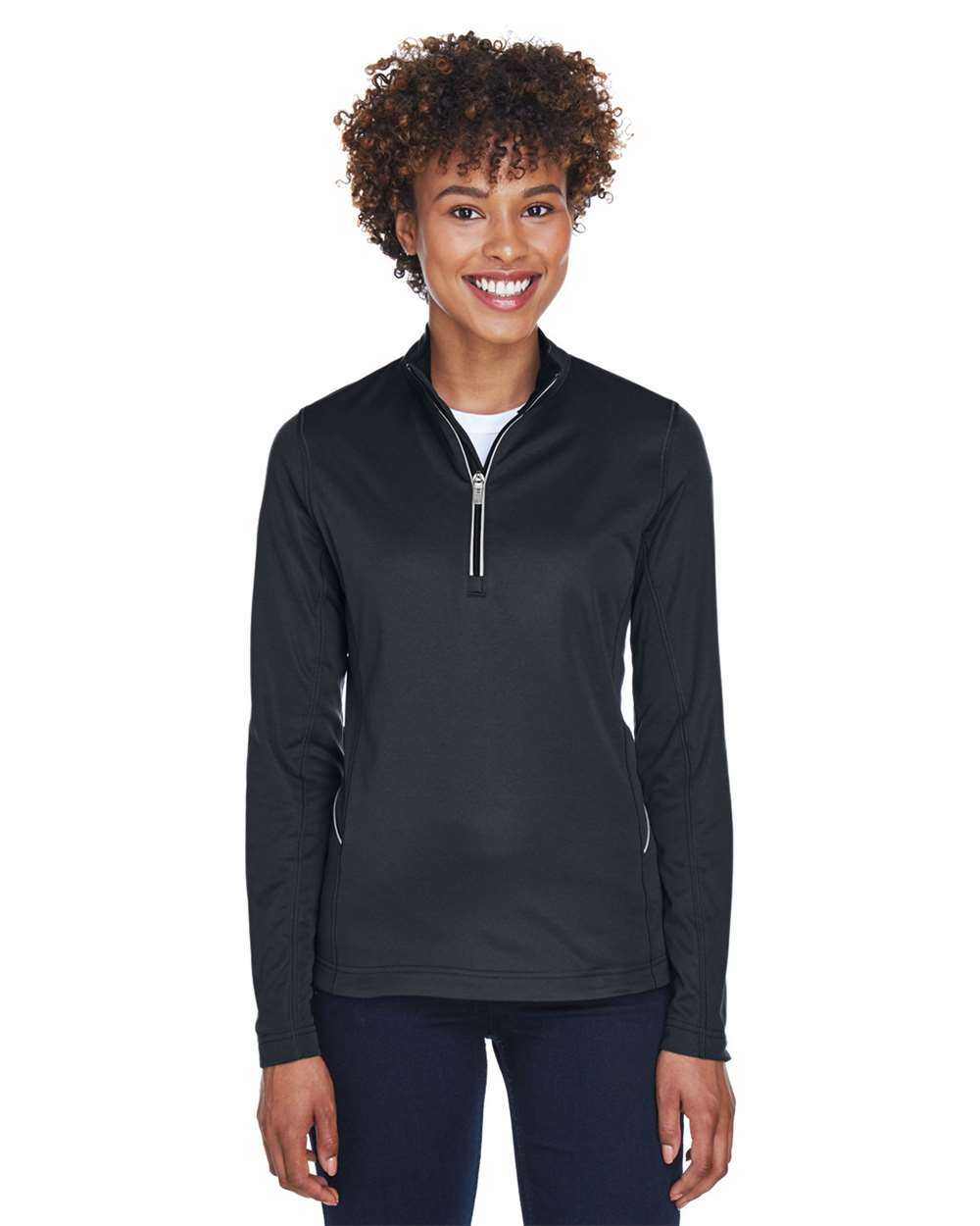 Ultra Club Women's Cool & Dry Sport Quarter-Zip Pullover 8230L