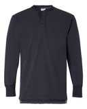 J. America Vintage Brushed Jersey Henley 8244