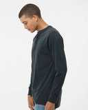 J. America Vintage Brushed Jersey Henley 8244