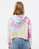 Women's Tie-Dyed Crop Hooded Sweatshirt