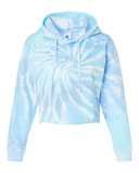 Women's Tie-Dyed Crop Hooded Sweatshirt