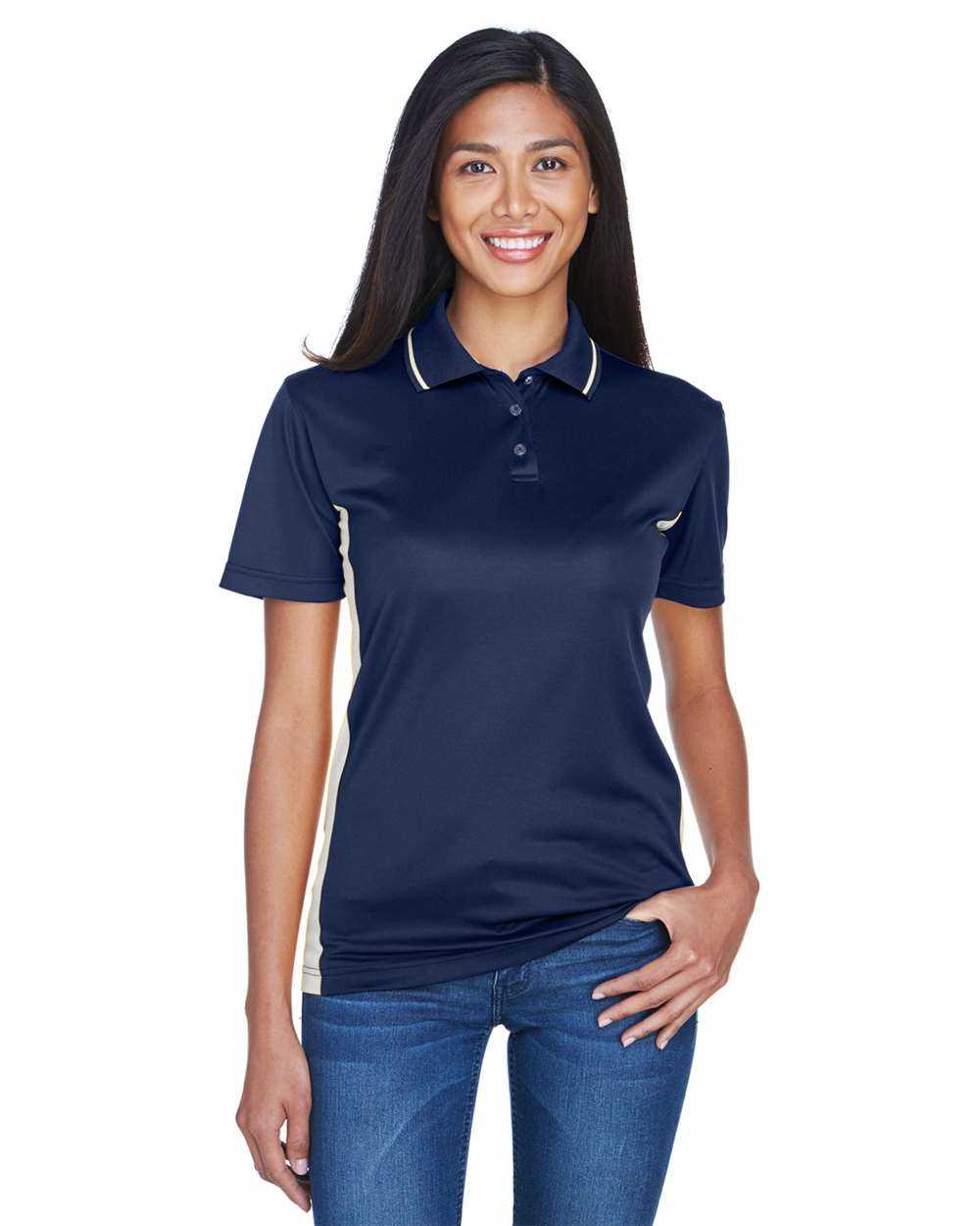 Womens Cool & Dry Sport Two-Tone Polo