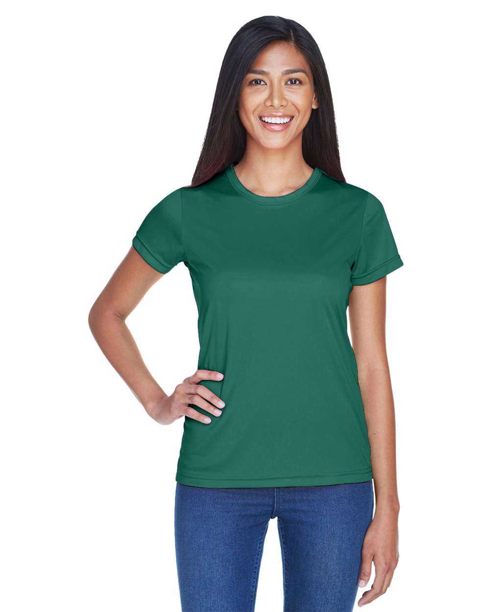 Ultra Club Women's Cool & Dry Sport Performance Interlock T-shirt 8420L