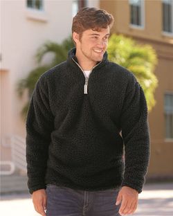 J. America Sherpa Quarter-Zip Pullover 8454 J. America Sherpa Quarter-Zip Pullover 8454