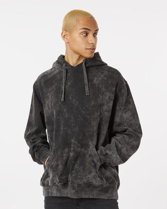 Dyenomite Premium Fleece Mineral Wash Hooded Sweatshirt 854MW