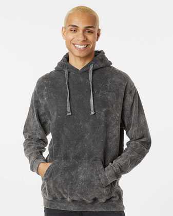 Dyenomite Premium Fleece Mineral Wash Hooded Sweatshirt 854MW