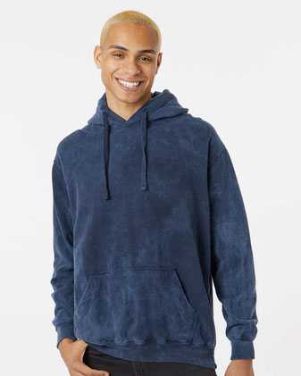 Premium Fleece Mineral Wash Hooded Sweatshirt
