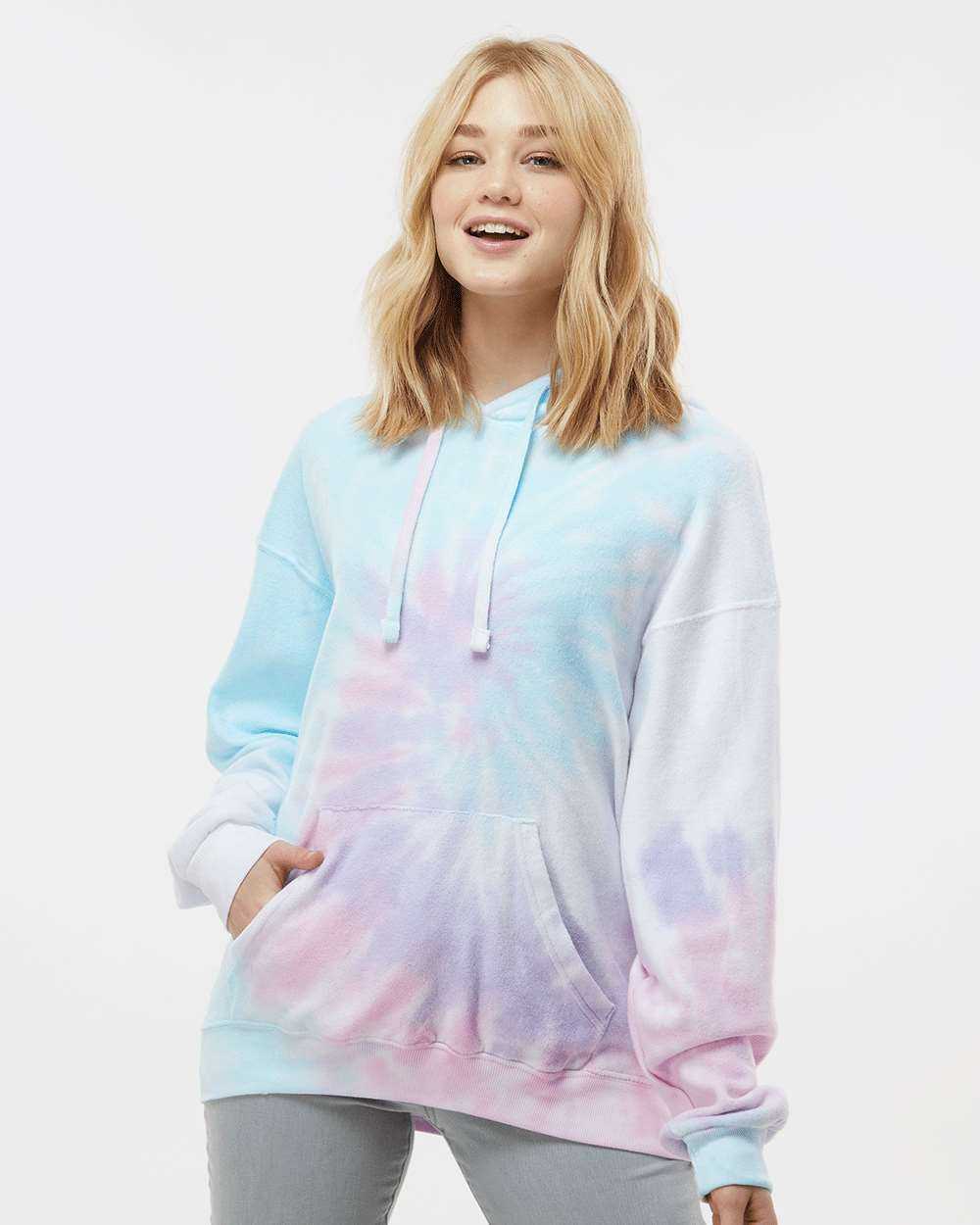 Tie-Dyed Cloud Fleece Hooded Sweatshirt