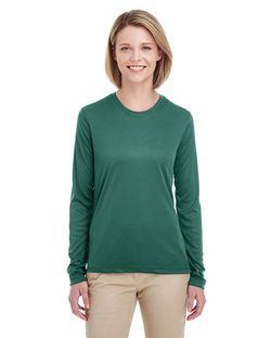 Ultra Club Women's Cool & Dry Performance Long-Sleeve Top 8622W Ultra Club Women's Cool & Dry Performance Long-Sleeve Top 8622W