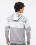 J. America Varsity Fleece Colorblocked Hooded Sweatshirt 8644